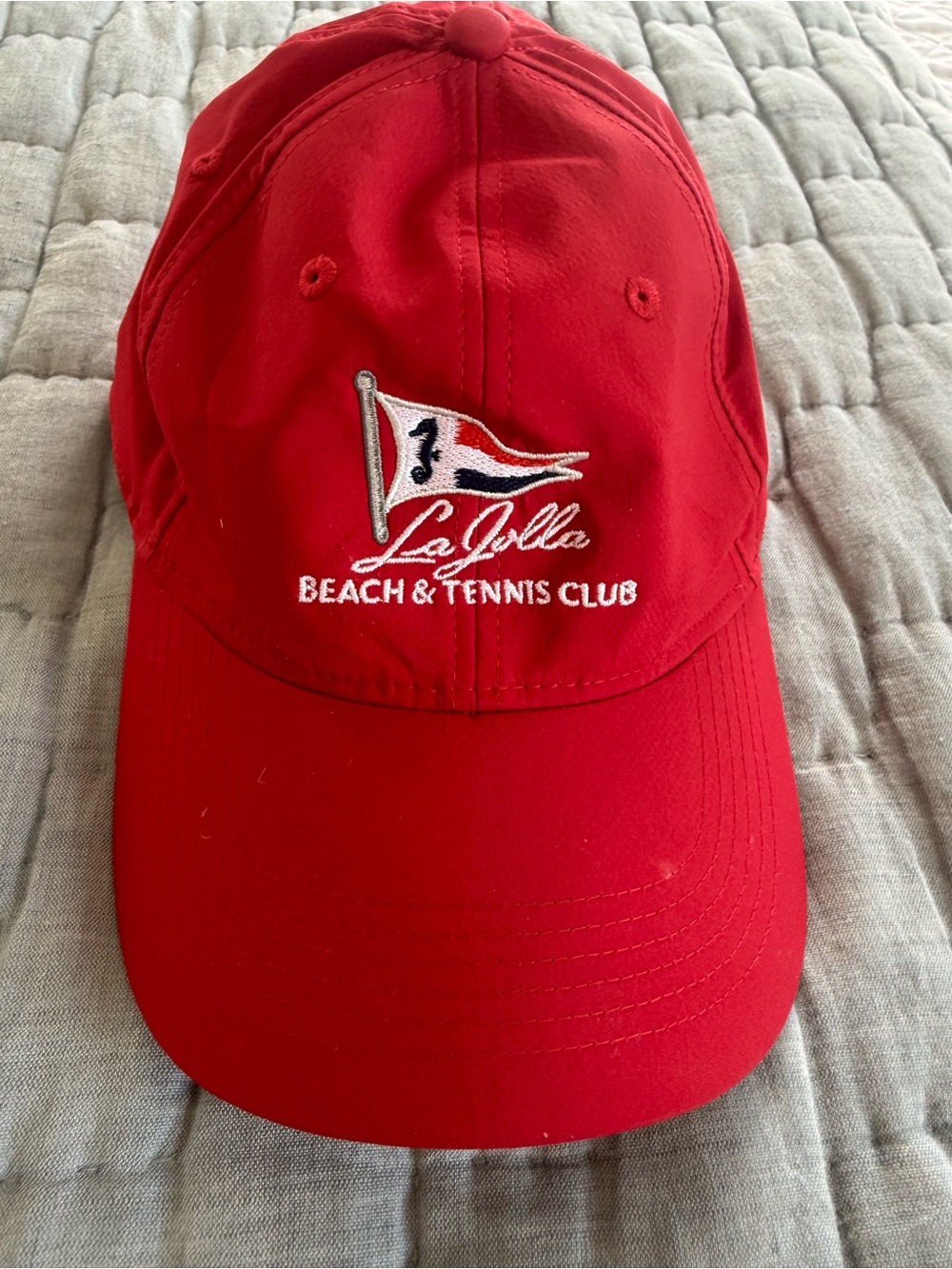 La Jolla Beach & Tennis Club Red Embroidered Baseball Cap